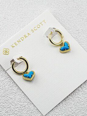 Kendra Scott Heart Crystal Spike Earrings